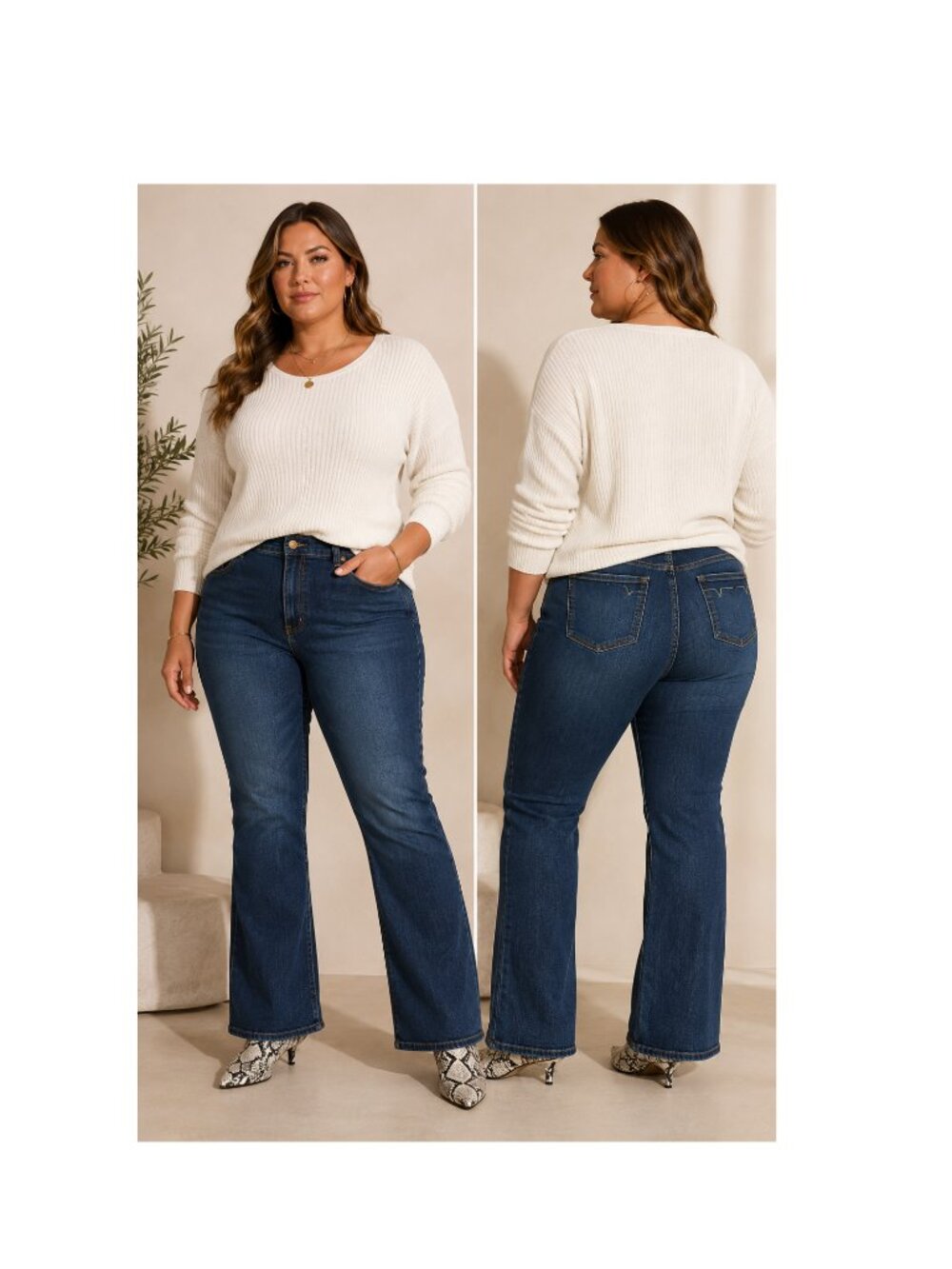 Lane Bryant Venezia Jeans 22 Average Stretch Bootcut NWT